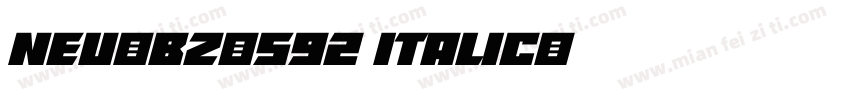 NEU-BZ-S92 Italic字体转换